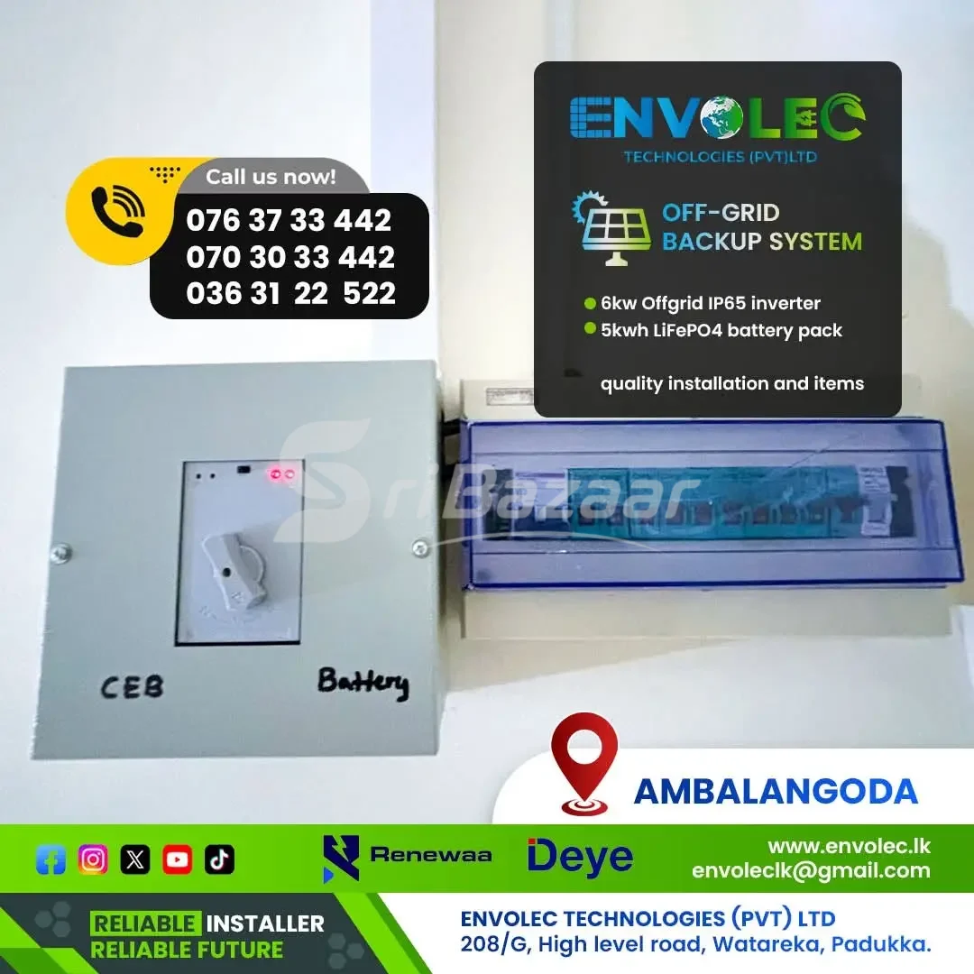 5KW Off-Grid Solar Backup System – ENVOLEC Technologies