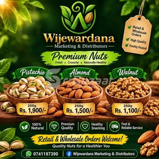 Premium Nuts – Pistachio, Almond & Walnut
