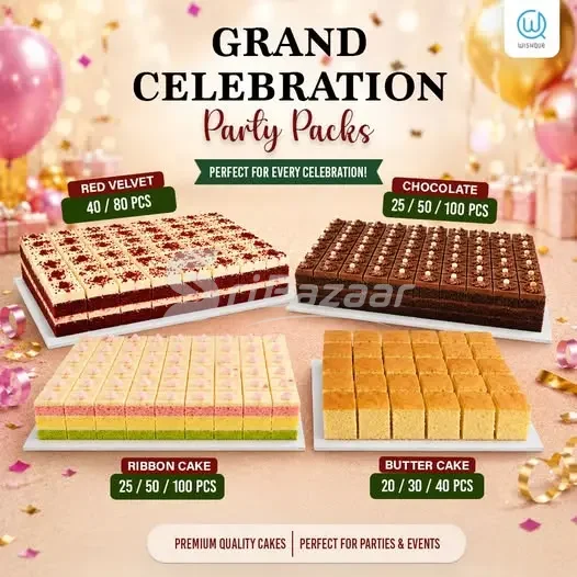 Wishque Grand Celebration Party Cake Packs