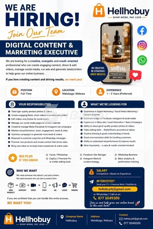 Digital Content & Marketing Executive