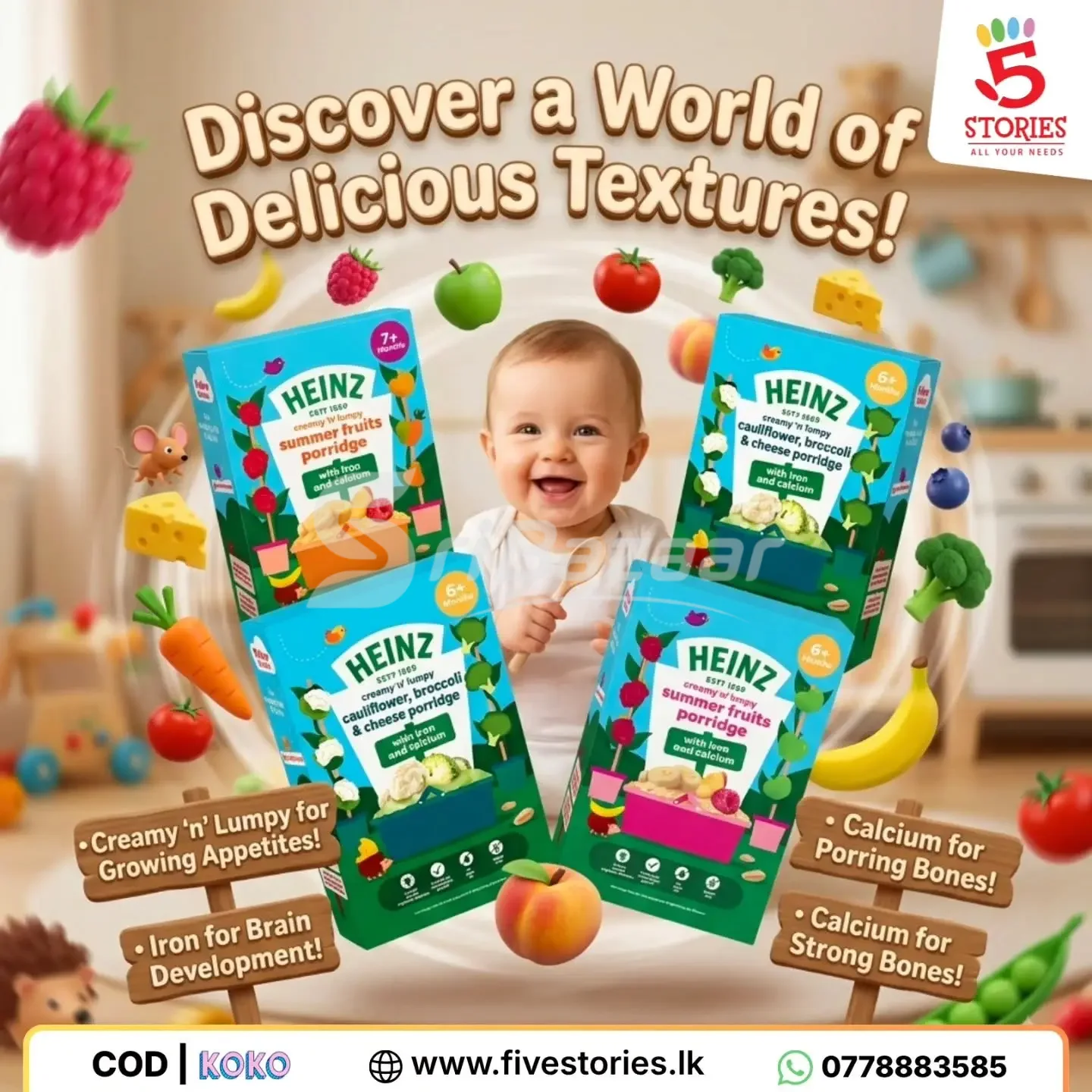 UK Imported Baby Food & Cereals – Heinz, Aptamil & Cow & Gate