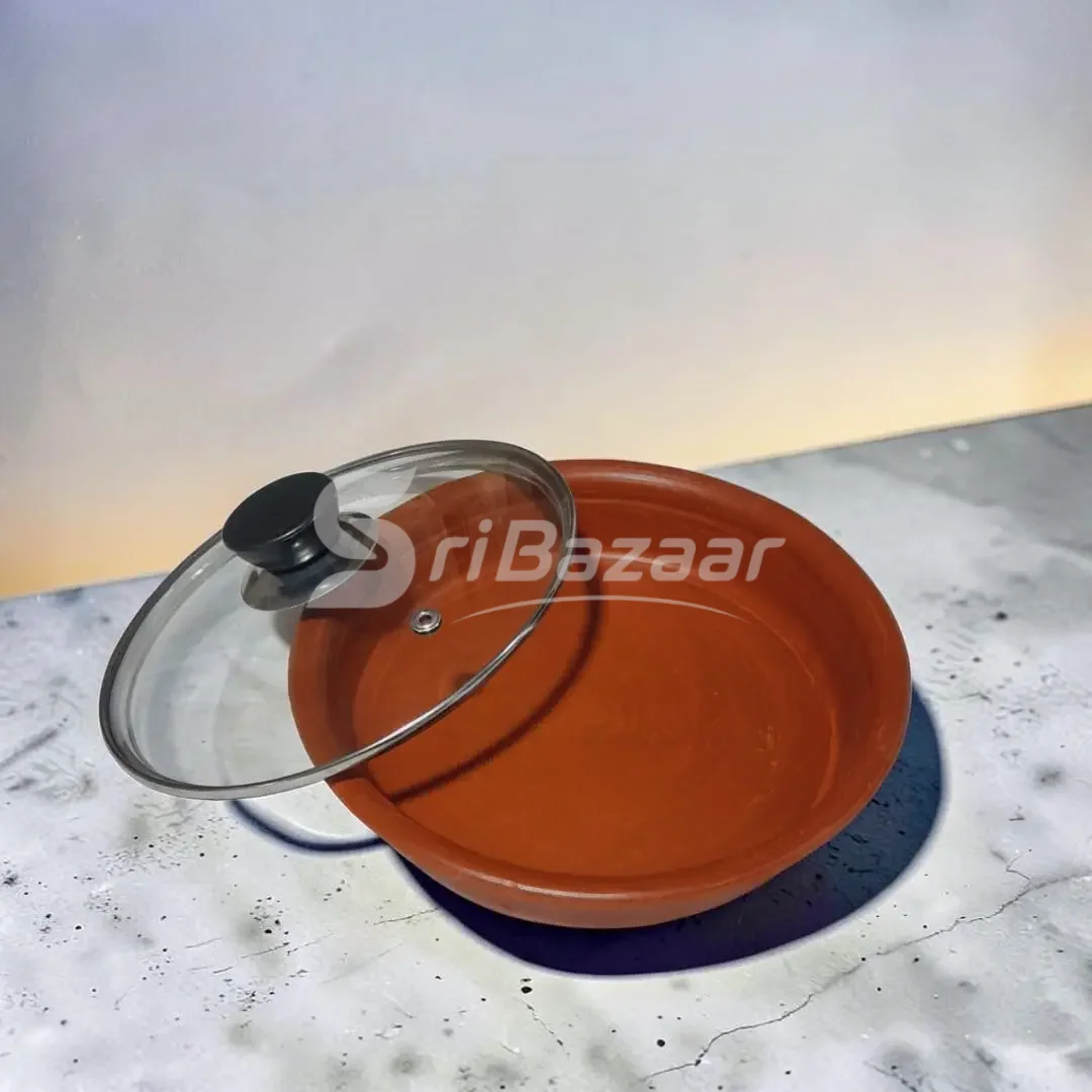 Flat Bottom Clay Cooking Pot – 750ml