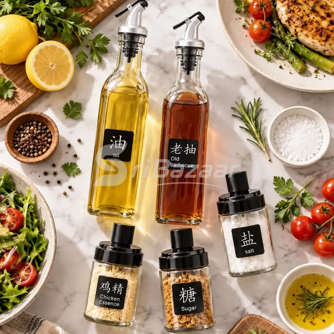 5-Piece Kitchen Seasoning & Condiment Set