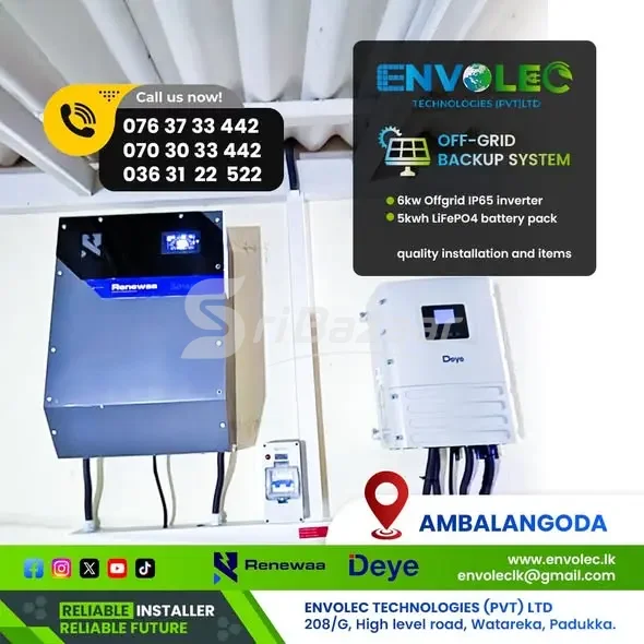 5KW Off-Grid Solar Backup System – ENVOLEC Technologies