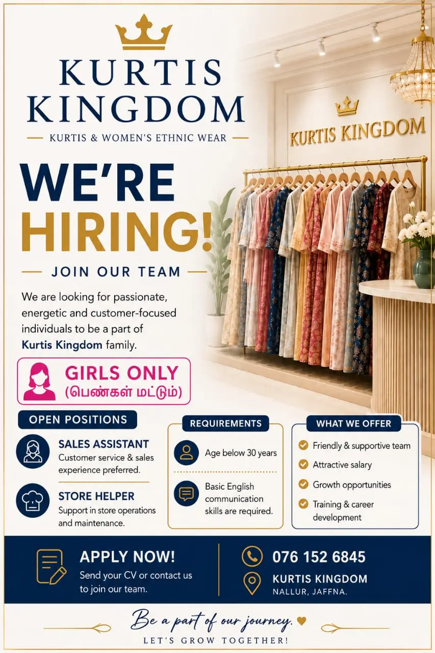 💼 Join Our Team – Sales Assistant & Store Helper
